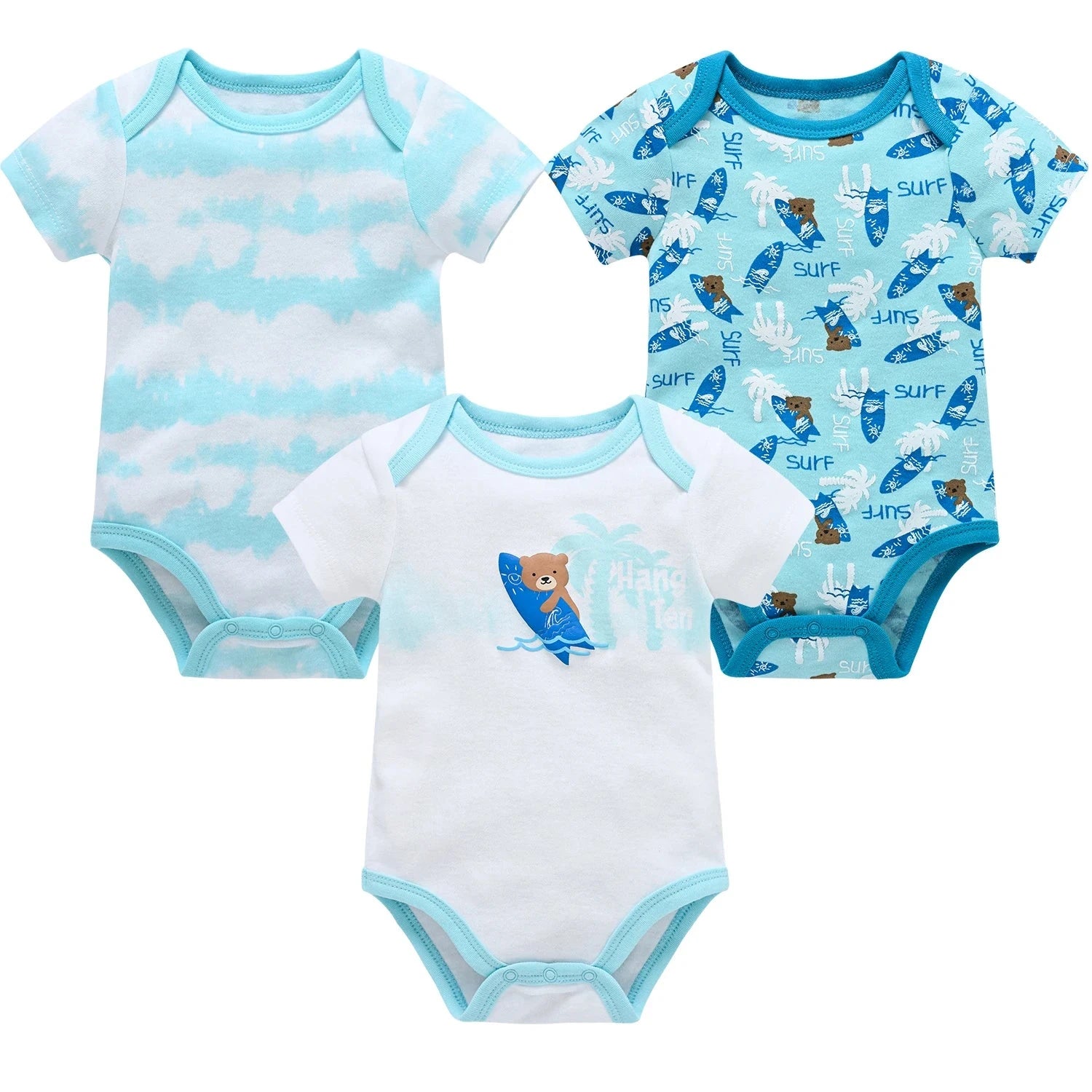 3/6 pcs a lot Baby Girls Clothes pour nouveaux Cotton Short Sleeve Girl Bodysuit 0-12 Months Newborn Boys Clothing Toddler Econic Blanks